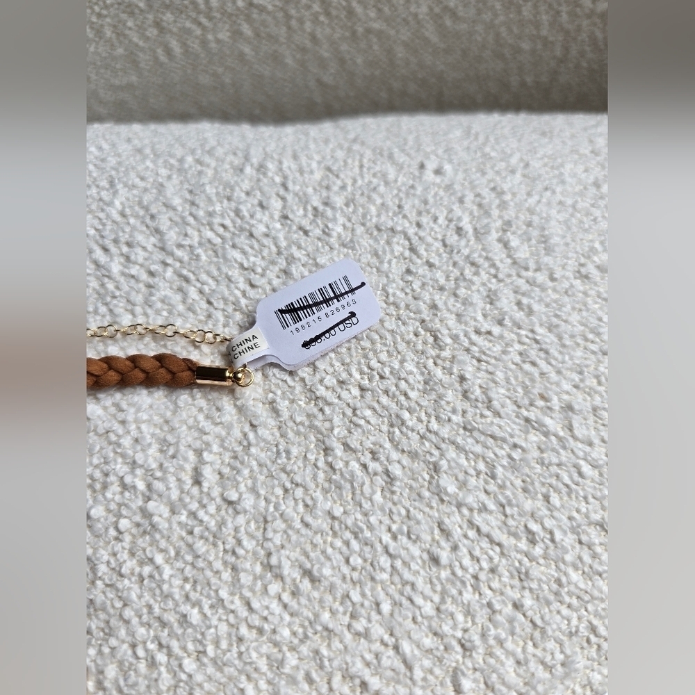 NWT! Free People × Serafina, Sara Choker, Neutral Tan, $38 - Picture 9 of 9